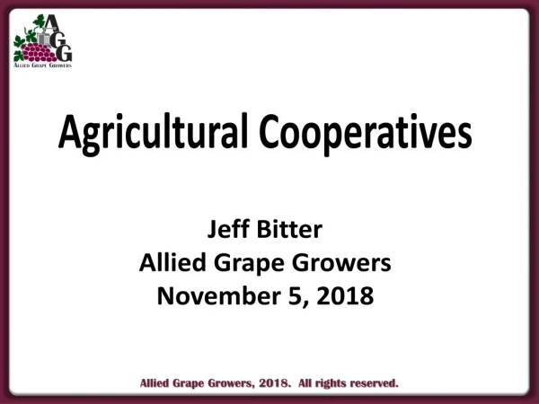 Agricultural Cooperatives