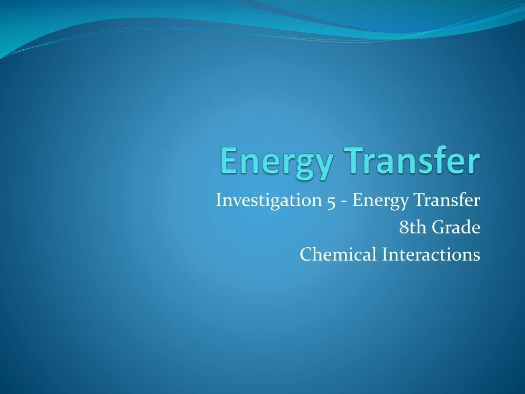 energy transfer