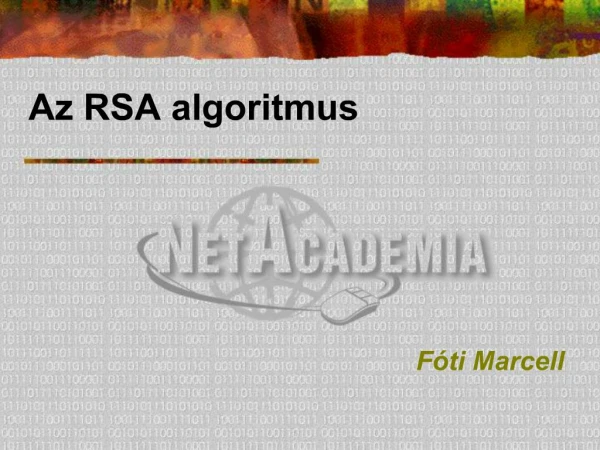 Az RSA algoritmus