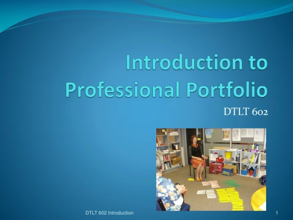 Introduction to Professional Portfolio