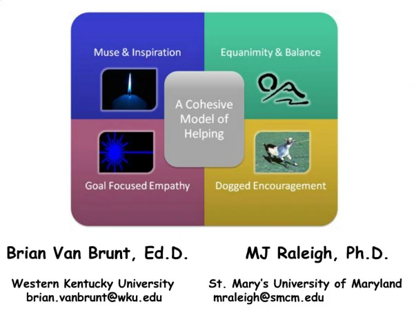 Brian Van Brunt, Ed.D. MJ Raleigh, Ph.D. Western Kentucky University St. Mary s University of Maryland
