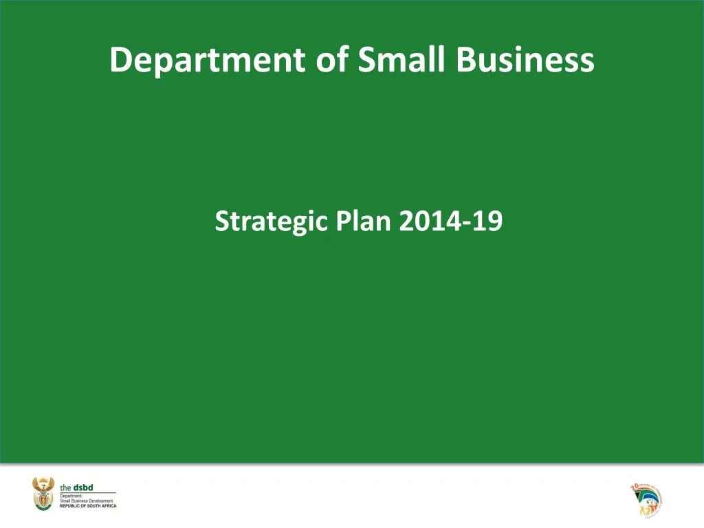 department of small business