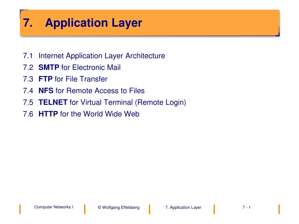 7 application layer