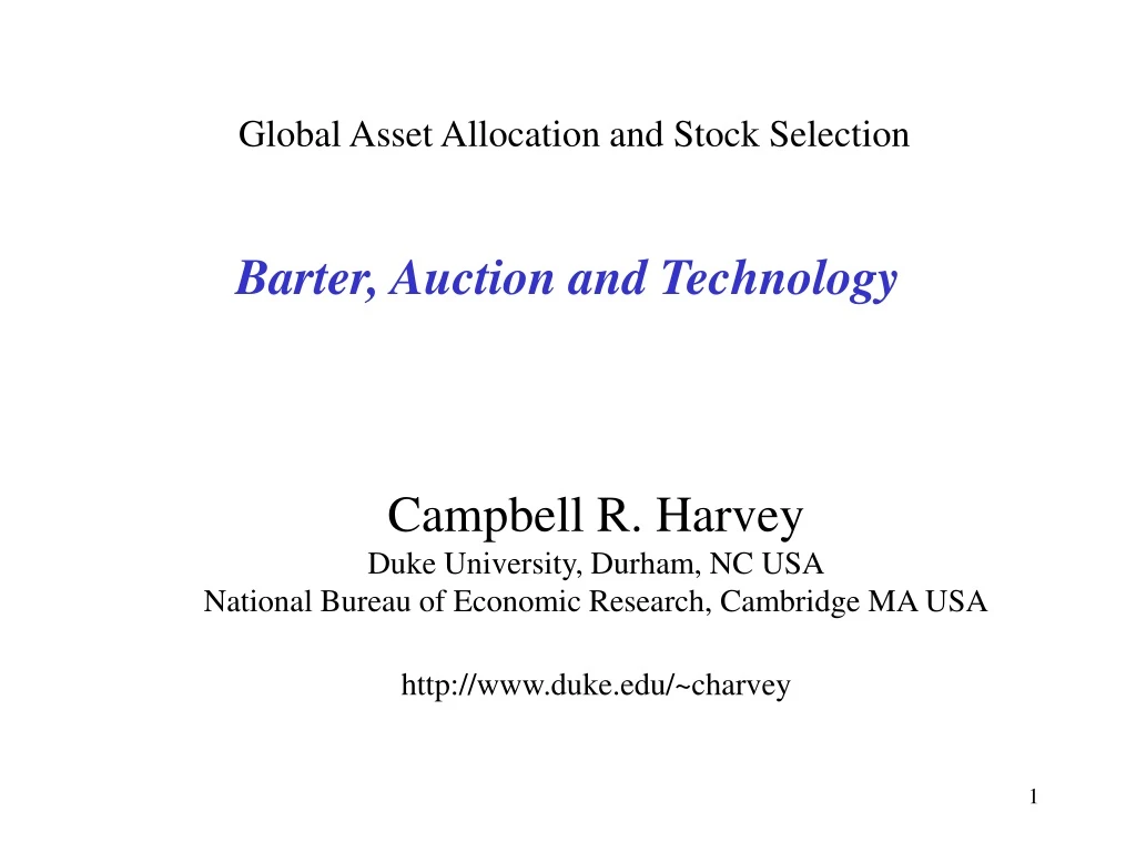 barter auction and technology