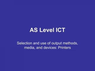 AS Level ICT - slide 1