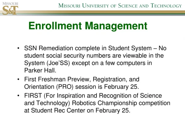 Enrollment Management