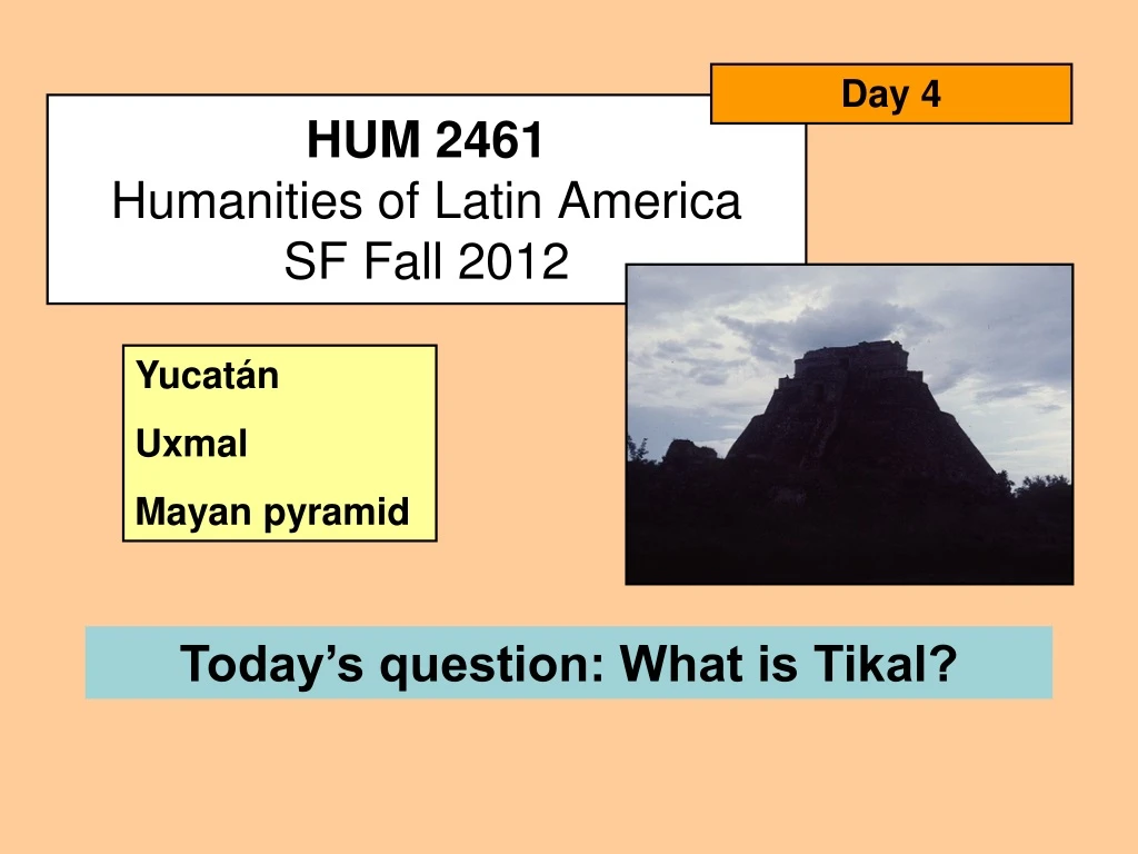 hum 2461 humanities of latin america sf fall 2012