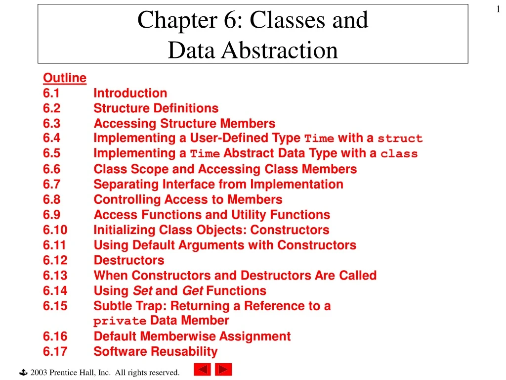 chapter 6 classes and data abstraction