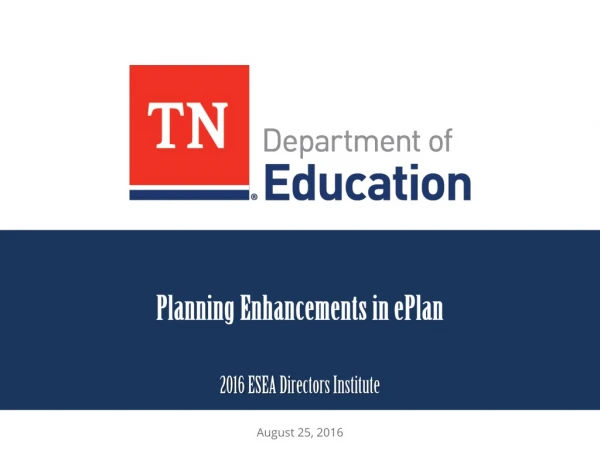 Planning Enhancements in ePlan