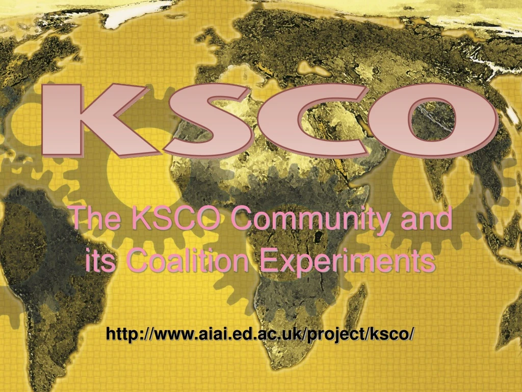 the ksco community and its coalition experiments