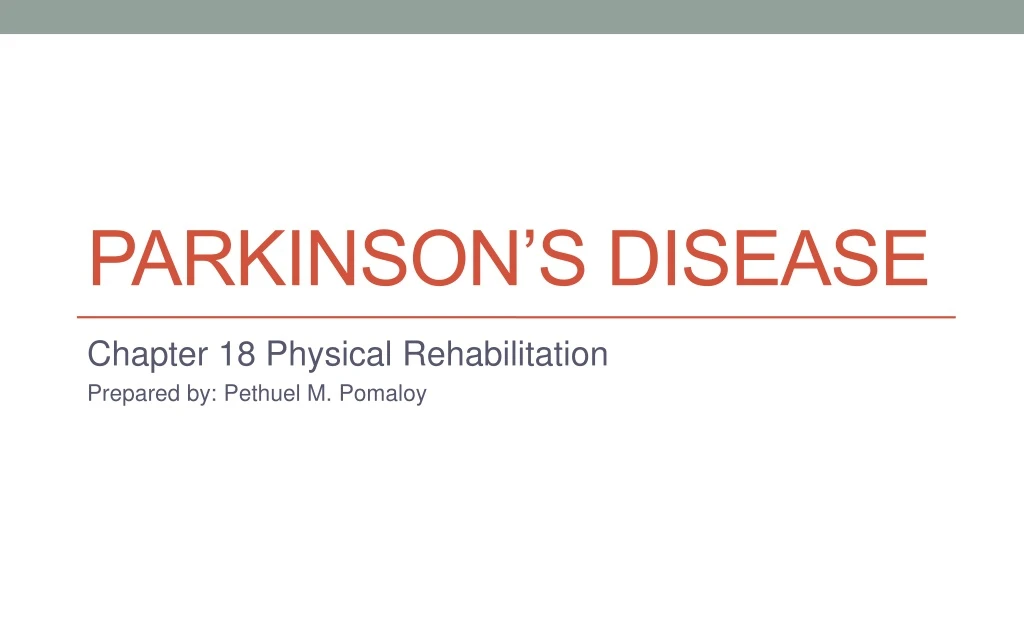 parkinson s disease