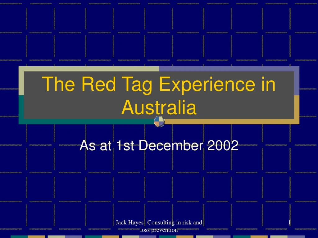 the red tag experience in australia