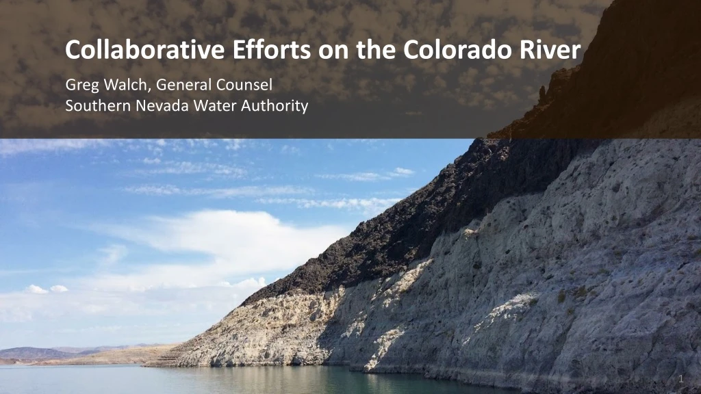 collaborative efforts on the colorado river