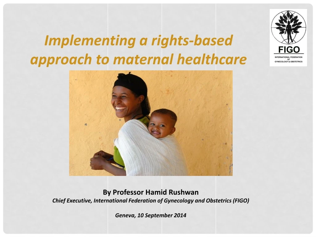 implementing a rights based approach to maternal