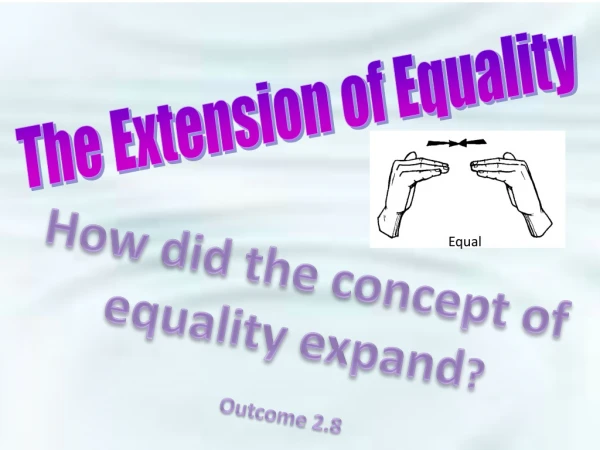 The Extension of Equality