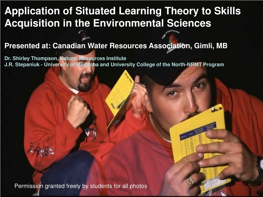 application of situated learning theory to skills