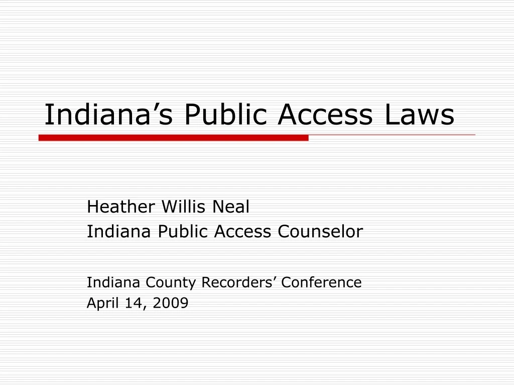 indiana s public access laws