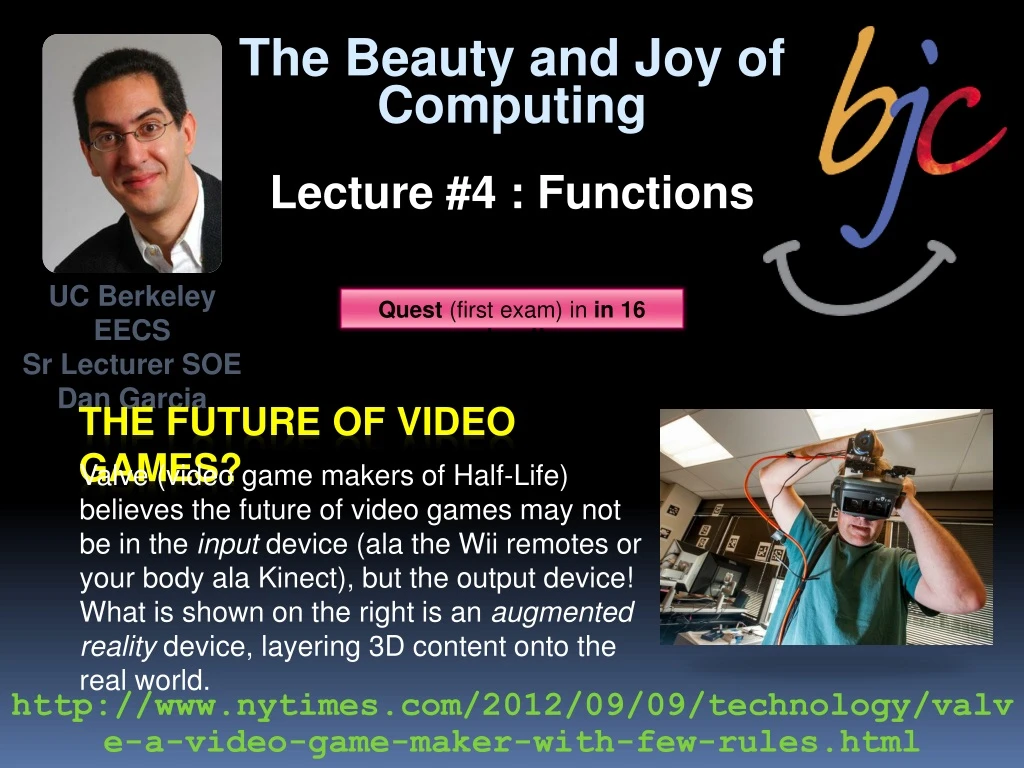 the beauty and joy of computing lecture
