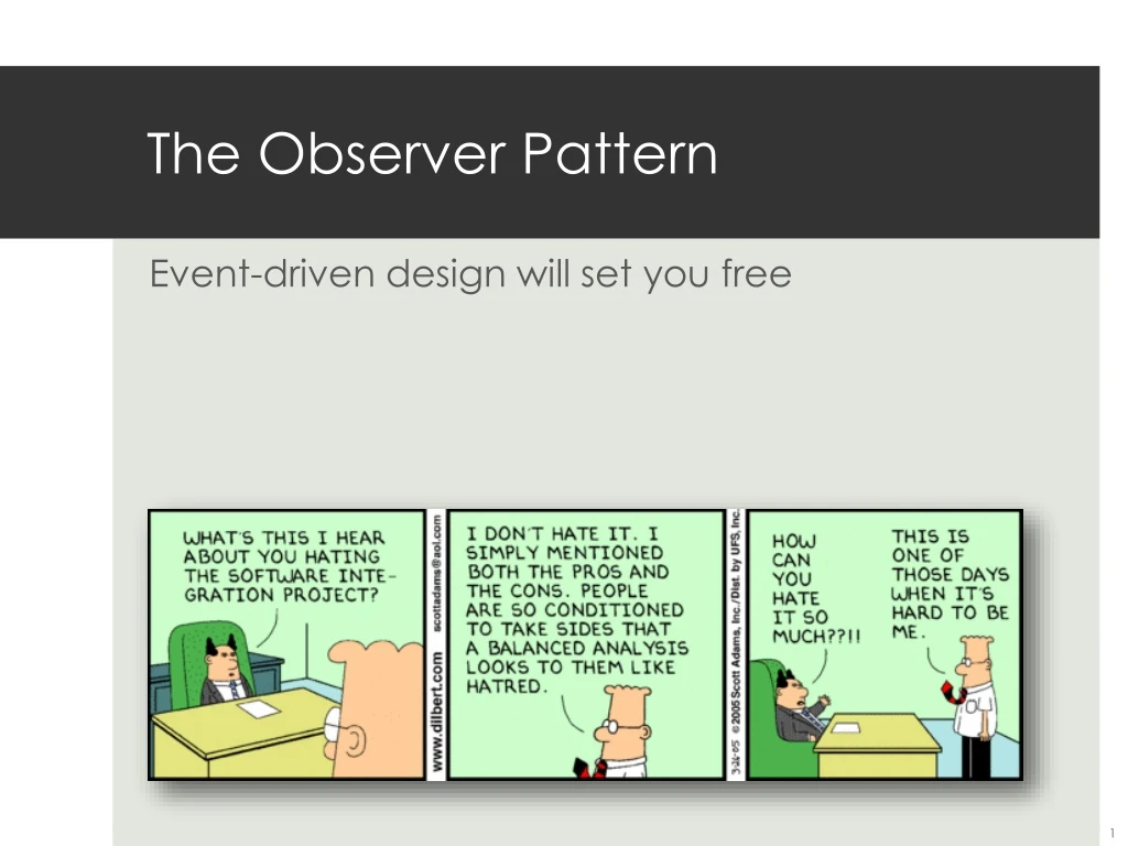 the observer pattern