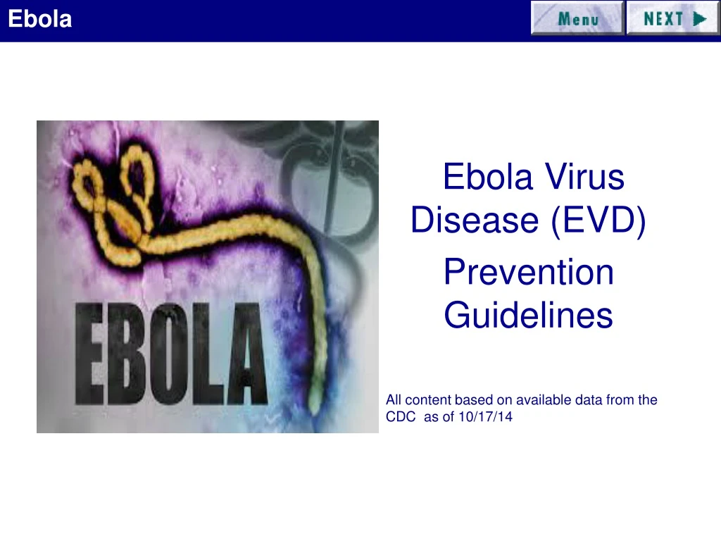 ebola virus disease evd prevention guidelines
