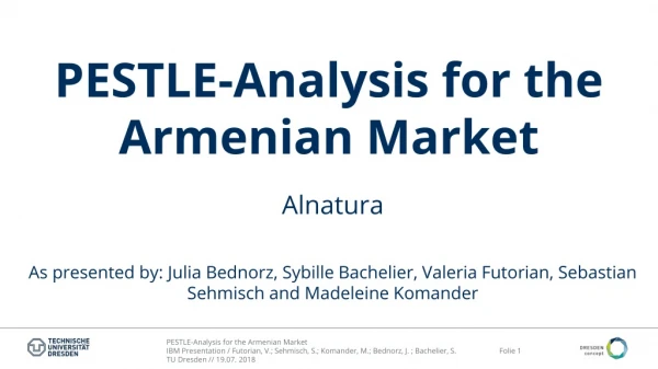 PESTLE-Analysis for the Armenian Market