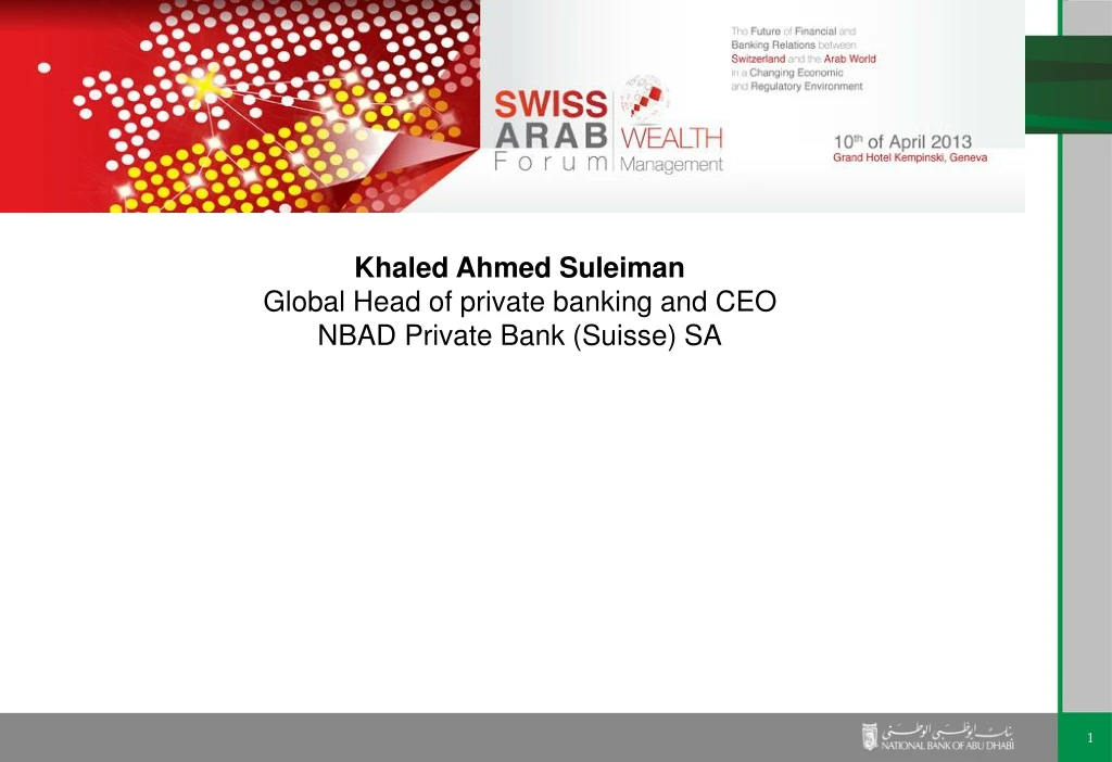 khaled ahmed suleiman global head of private