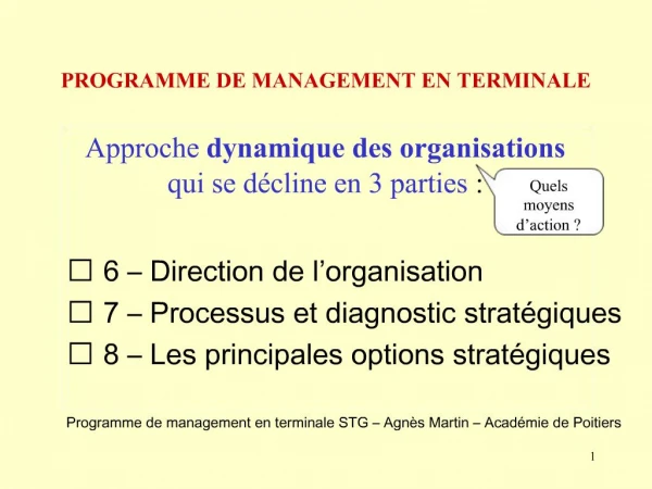 PROGRAMME DE MANAGEMENT EN TERMINALE