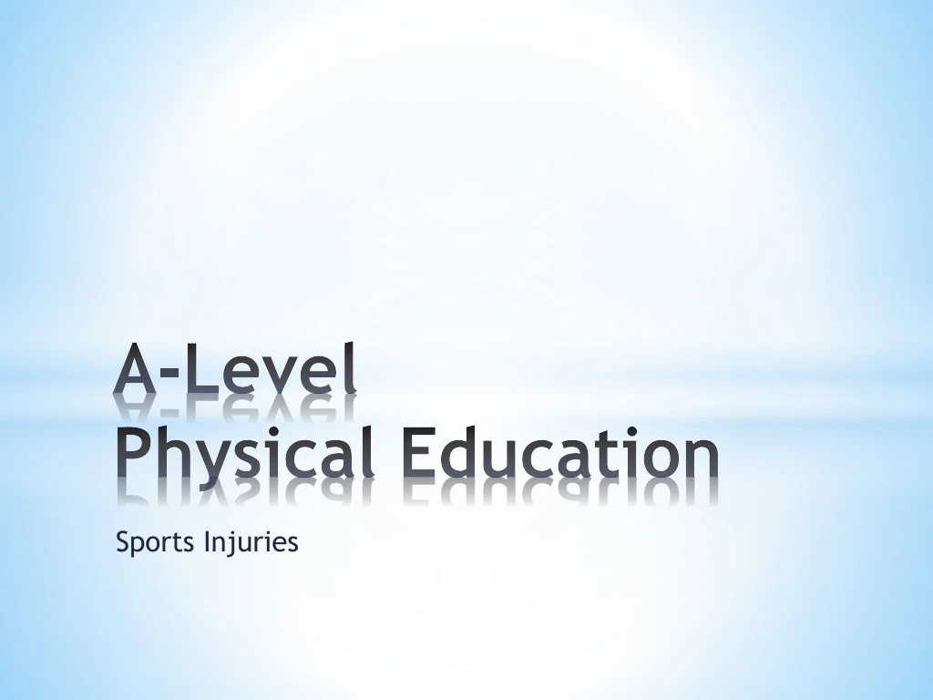 a level physical education