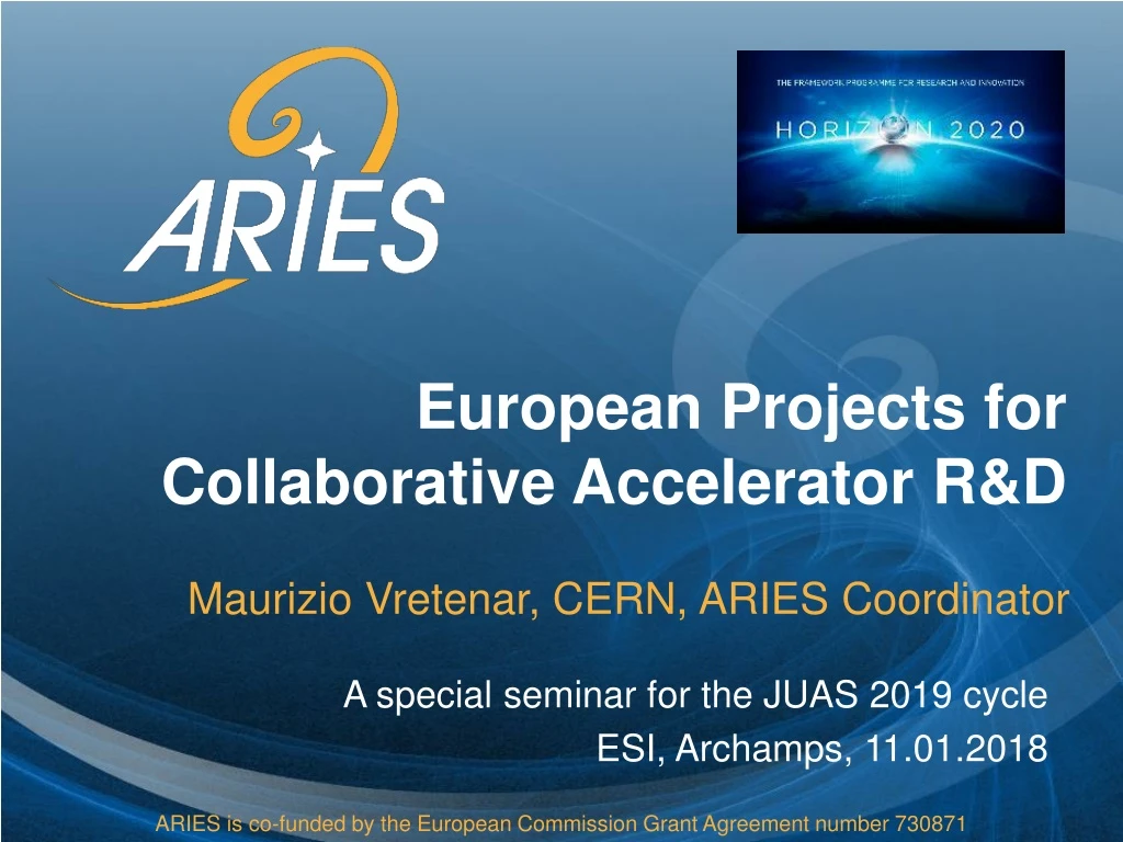 european p rojects for collaborative accelerator