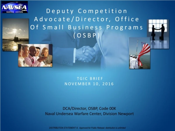Deputy Competition Advocate/Director, Office Of Small Business Programs (OSBP)