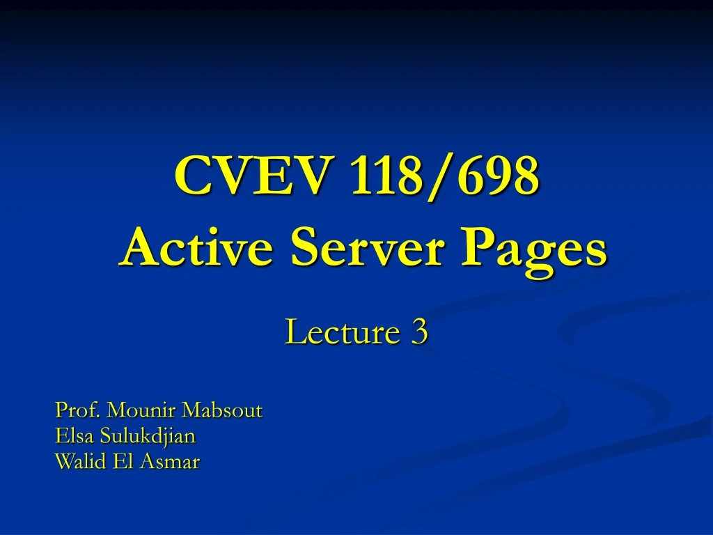 cvev 118 698 active server pages