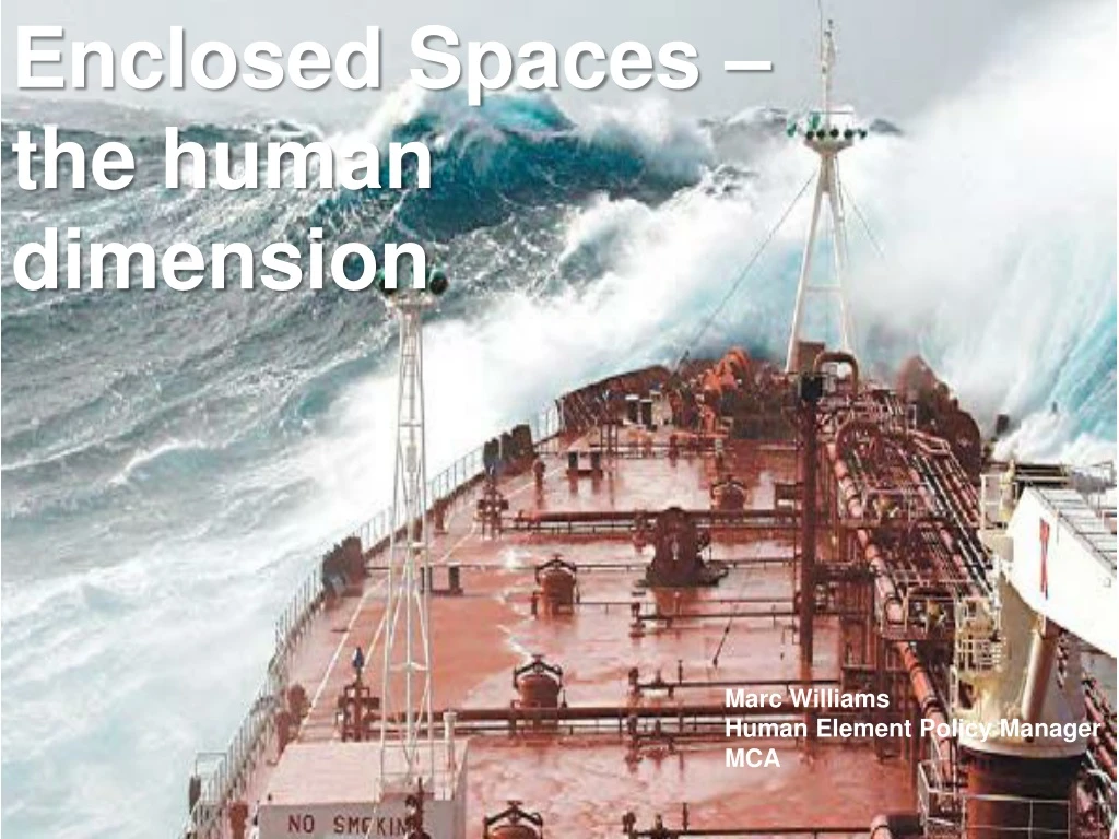 enclosed spaces the human dimension