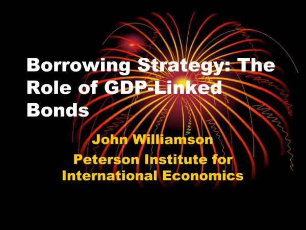 Borrowing Strategy: The Role of GDP-Linked Bonds