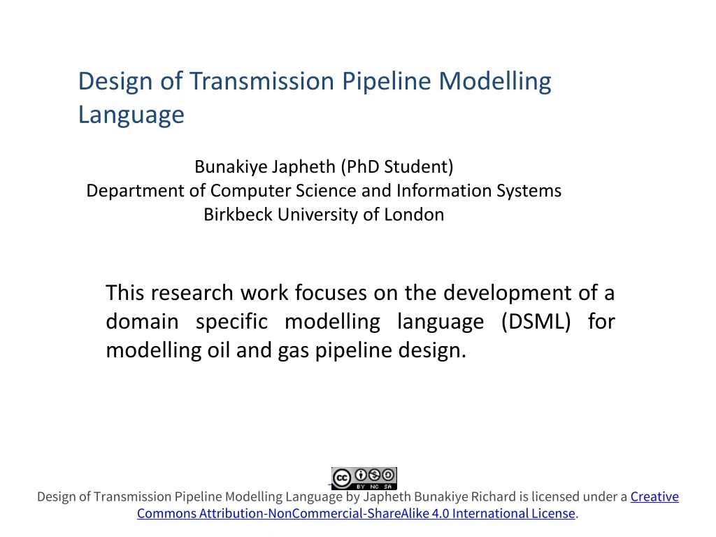 design of transmission pipeline modelling