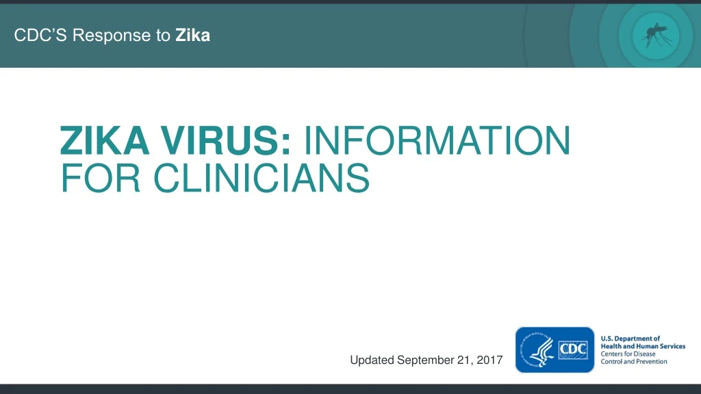zika virus information for clinicians