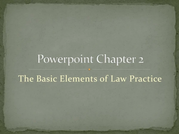 Powerpoint Chapter 2