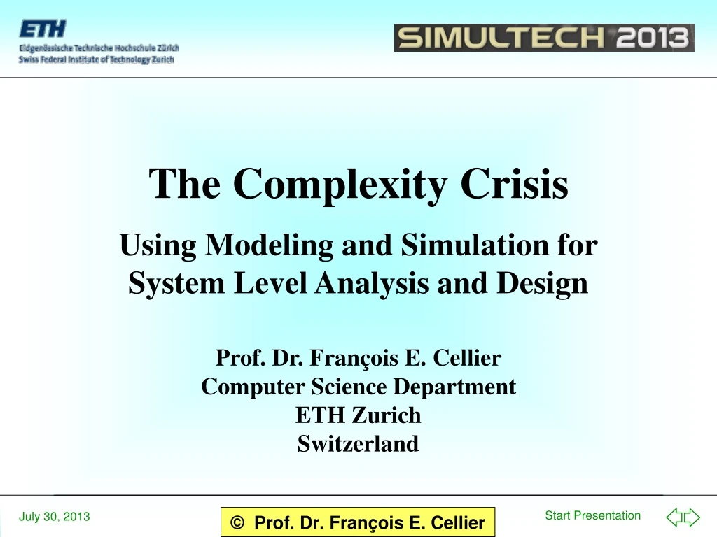 the complexity crisis