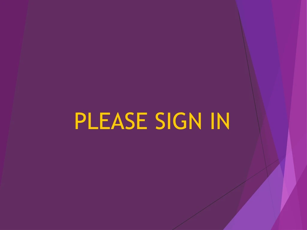 please sign in