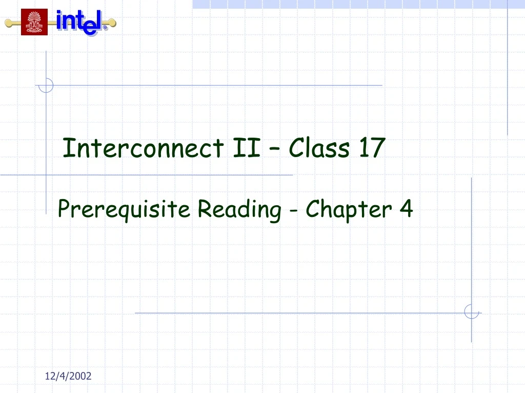 interconnect ii class 17