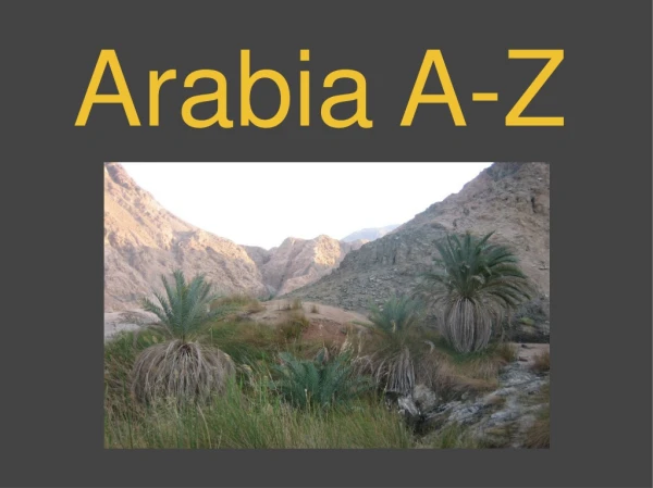 Arabia A-Z