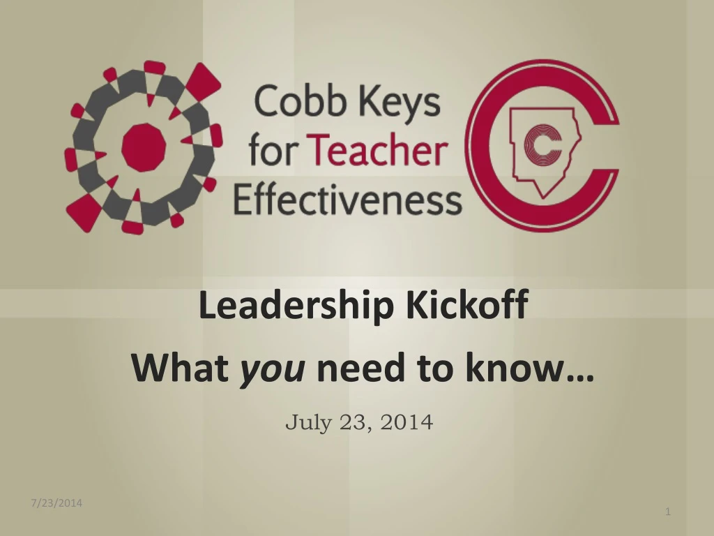 leadership kickoff what you need to know