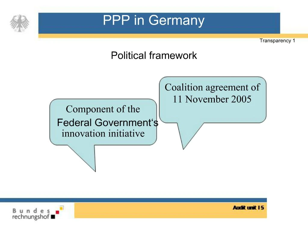 PPT - PPP in Germany PowerPoint Presentation, free download - ID:353452