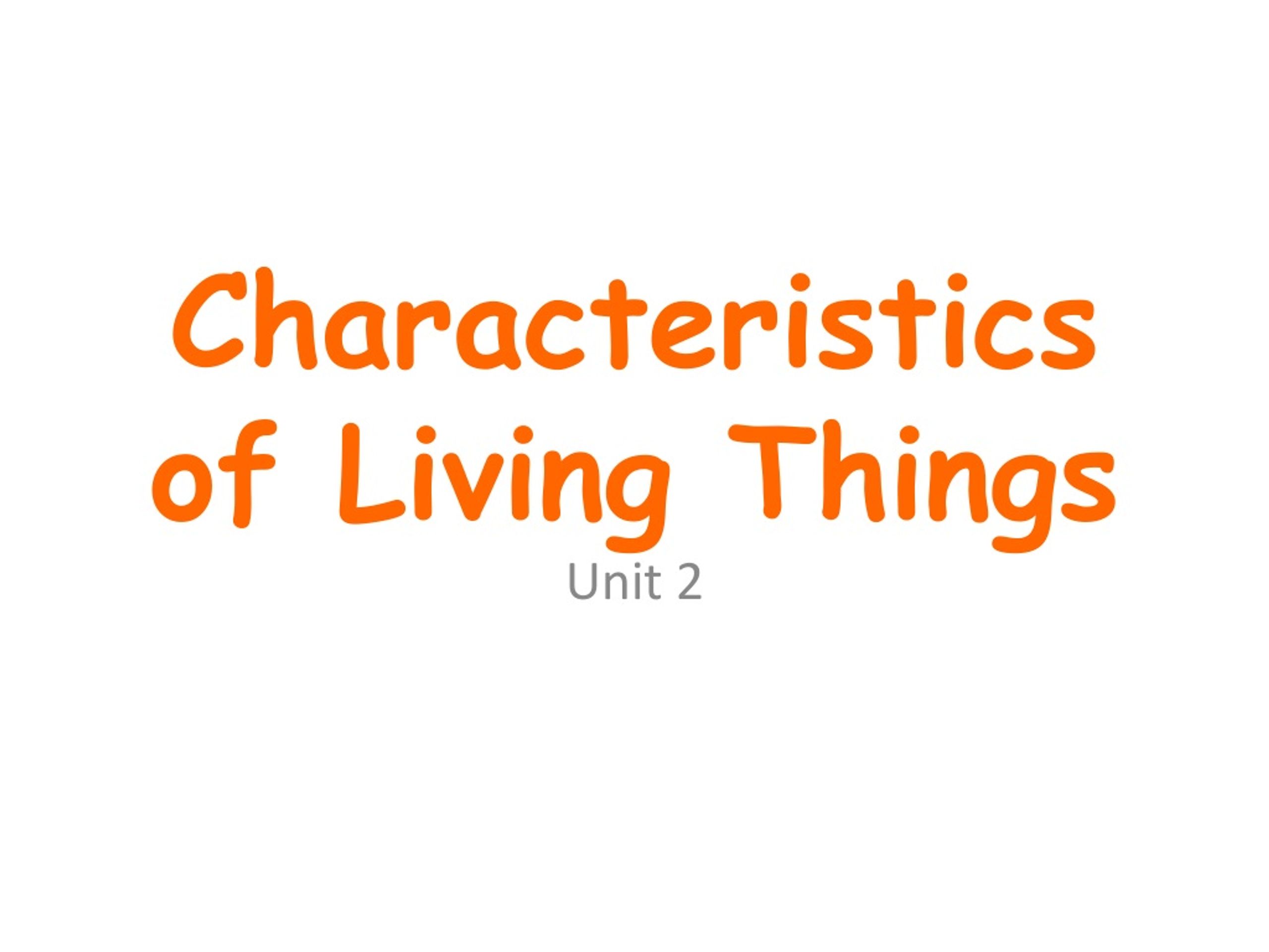 PPT - Characteristics of Living Things PowerPoint Presentation, free ...