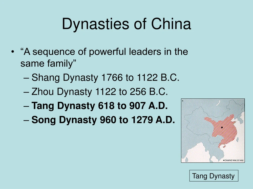 dynasties of china