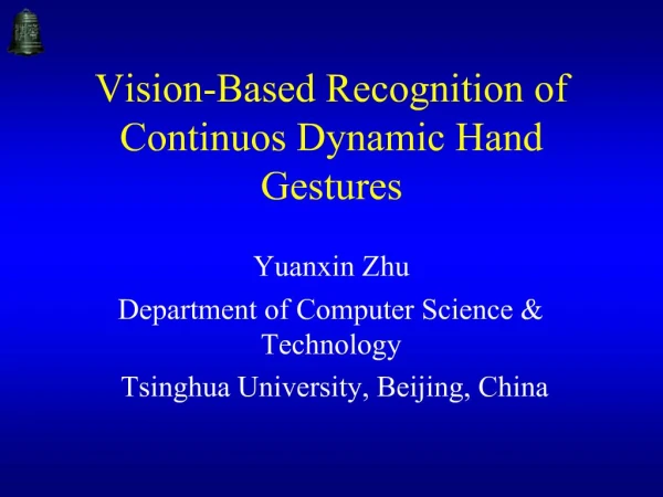 Vision-Based Recognition of Continuos Dynamic Hand Gestures