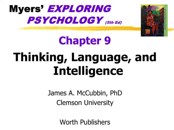Myers EXPLORING PSYCHOLOGY 5th Ed