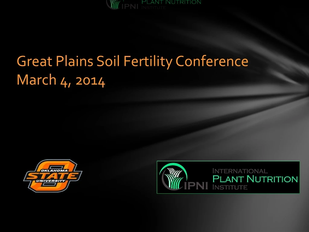 great plains soil fertility conference march 4 2014