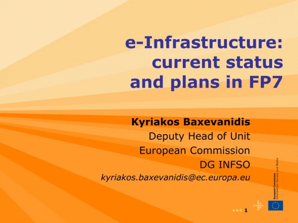 e-Infrastructure: current status and plans in FP7