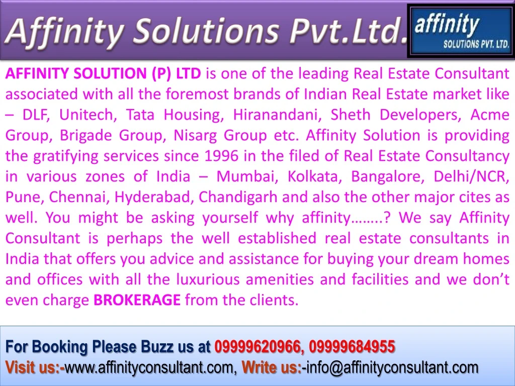 affinity solutions pvt ltd