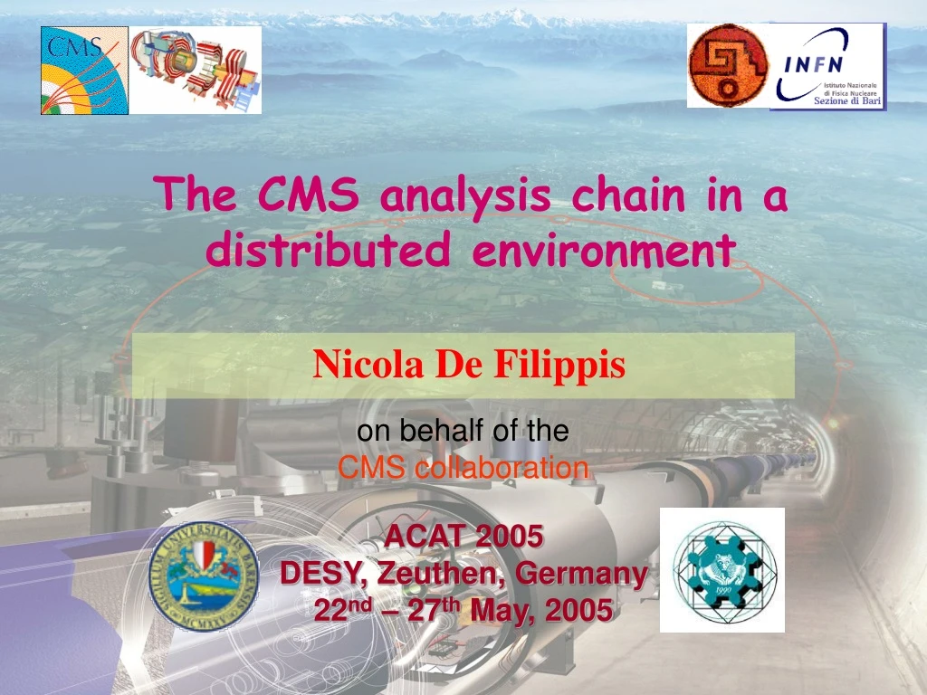 the cms analysis chain in a distributed